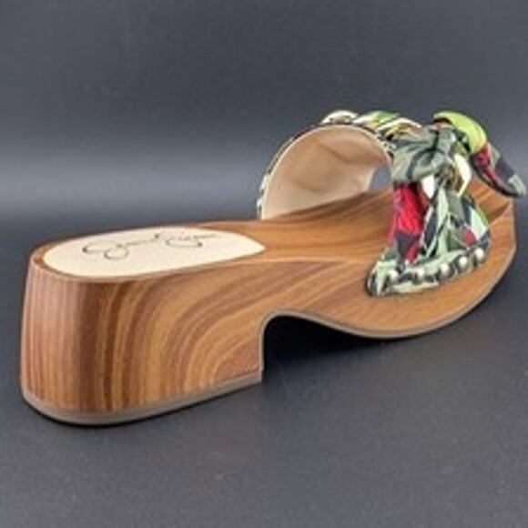 MSRP $125 NIB Jessica Simpson Resima Wood Platform Sandal Size 7 | QUICK SHIP - Picture 1 of 8